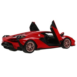 MASINA CU TELECOMANDA LAMBORGHINI SIAN ROSU CU SCARA 1 LA 14 - Img 5
