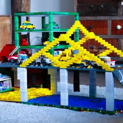Masina de jucarie Stax + set constructie tip lego cu sunete si lumini - Img 3