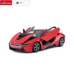 MASINUTA METALICA BMW I8 ROSU SCARA 1 LA 24 - Img 4