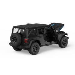 MASINUTA METALICA JEEP WRANGLER RUBICON 4XE NEGRU SCARA 1 LA 24 - Img 3