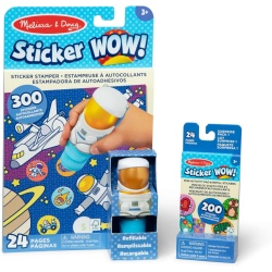 MELISSA AND DOUG STICKER WOW SET DE JOACA AUTOCOLANTE SI STAMPILA ASTRONAUT