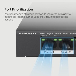 MERCUSYS DESKTOP SWITCH 8PORT GB MS108GP - Img 12