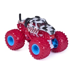 MONSTER JAM PIXEL PUNKS MASINUTA METALICA MONSTER MUTT DALMATIAN SCARA 1 LA 64 - Img 2