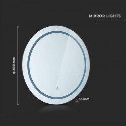 Oglinda iluminata led 25w 3 in 1 ip44 anti aburire - Img 2