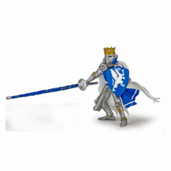 Papo figurina rege cu blazon dragon albastru - Img 2