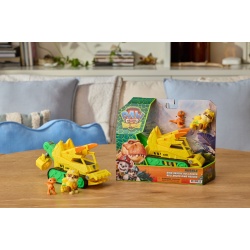 PATRULA CATELUSILOR FILMUL CU DINOZAURI SET DINO VEHICUL BULDOZER CU FIGURINA RUBBLE SI ACCESORII 15CM - Img 2