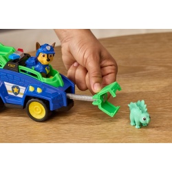 PATRULA CATELUSILOR FILMUL CU DINOZAURI SET DINO VEHICUL DE POLITIE CU FIGURINA CHASE SI ACCESORII 15CM - Img 6
