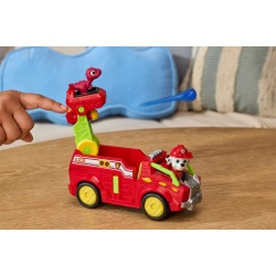 PATRULA CATELUSILOR FILMUL CU DINOZAURI SET DINO VEHICUL DE POMPIERI CU FIGURINA MARSHALL SI ACCESORII 15CM - Img 7