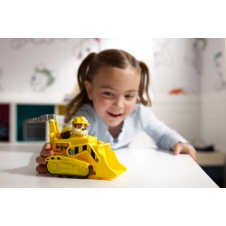 PATRULA CATELUSILOR SET VEHICUL DE BAZA BULDOZER SI FIGURINA RUBBLE - Img 3