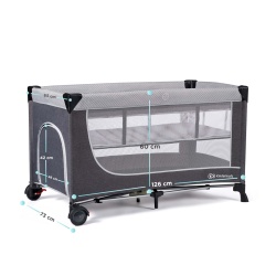 PATUT DE CALATORIE KINDERKRAFT LEODY, GREY - Img 3
