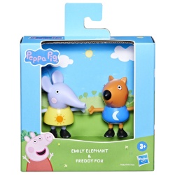 PEPPA PIG PRIETENI BUNI SET 2 FIGURINE ELEFANTUL EMILY SI VULPITA FREDDY - Img 1
