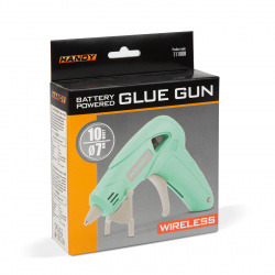Pistol de lipit - cu acumulator, Tip-C - 7 mm - 10W - verde mentă - Img 1