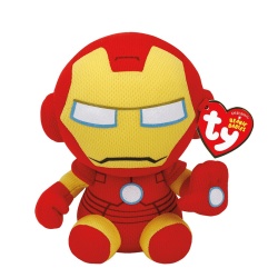 PLUS TY 15CM BEANIE BABIES MARVEL IRON MAN