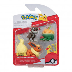 Pokemon - Set 3 figurine de actiune, (Appletun & Tyrunt & Flareon) S16