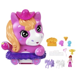 POLLY POCKET SET GENTUTA ANIMALUT PONEI LA RODEO CU ACCESORII - Img 5