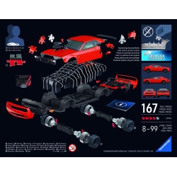 PUZZLE 3D ICONICS DODGE CHALLENGER RT SCAT PACK WIDEBODY - Img 3