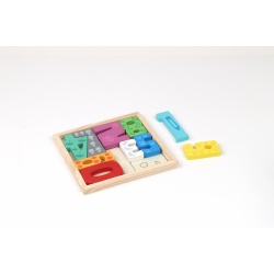 PUZZLE DIN LEMN CU NUMERE, 12 PIESE - Img 2