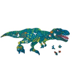 Puzzle - Dinozaur cu piese tematica dinozaur, 202 piese - Img 3