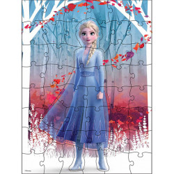 Puzzle surpriza frozen2 cu 48 piese in cutie diamant - Img 2