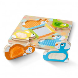 Puzzle tactil cu oglinda Pets Melissa and Doug - Img 5