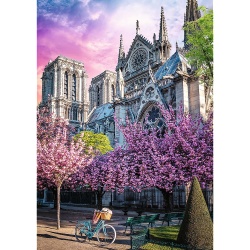 PUZZLE TREFL 1000 PREMIUM PLUS PHOTO ODYSSEY CATEDRALA NOTRE DAME PARIS - Img 2