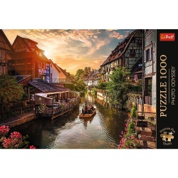 PUZZLE TREFL 1000 PREMIUM PLUS PHOTO ODYSSEY MICA VENETIE DIN COLMAR FRANTA - Img 3