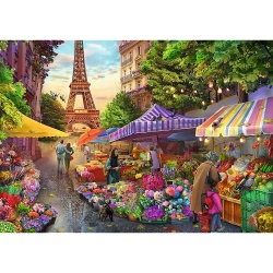 PUZZLE TREFL 1000 PREMIUM PLUS TEA TIME PIATA DE FLORI - Img 2