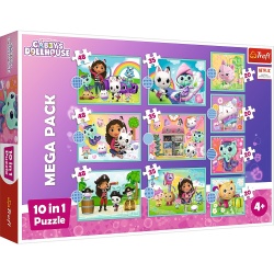 PUZZLE TREFL 10IN1 GABBYS DOLLHOUSE IN UNIVERSUL LUI GABBY - Img 1