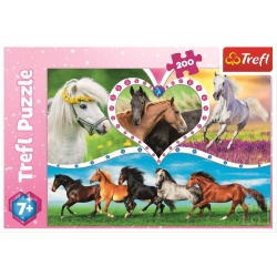 PUZZLE TREFL 200 FRUMOSII CAI - Img 3