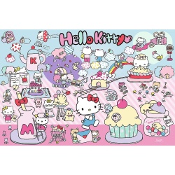 PUZZLE TREFL 300 DESCOPERA LUMEA LUI HELLO KITTY - Img 2