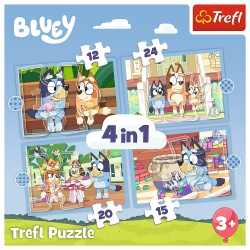 PUZZLE TREFL 4IN1 BLUEY SI LUMEA EI - Img 6