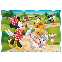 PUZZLE TREFL 4IN1 MICKEY MOUSE ZIUA DEOSEBITA - Img 5