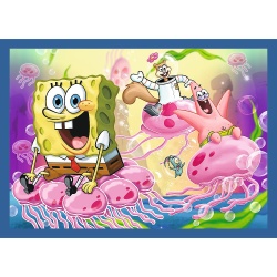 PUZZLE TREFL 4IN1 VIATA ACVATICA A LUI SPONGEBOB - Img 2