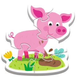 PUZZLE TREFL BABY CLASIC LA FERMA 14 PIESE - Img 4