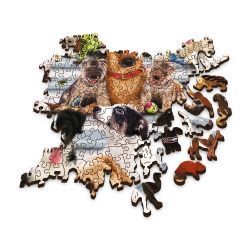 PUZZLE TREFL DIN LEMN 1000 PIESE ECHIPA DE CATEI - Img 3