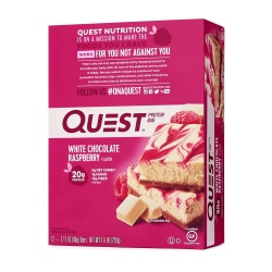 Quest Protein Bar, Baton Proteic, Cu Aroma De Ciocolata Alba Si Zmeura, 60g - Img 10