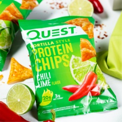 Quest Tortilla Style Protein Chips, Chipsuri Proteice, Cu Aroma De Chili Si Lime, 32 G - Img 3