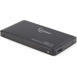 RACK extern GEMBIRD, pt HDD/SSD, 2.5 inch, S-ATA, interfata PC USB 3.0, aluminiu, negru, "EE2-U3S-2" - Img 1