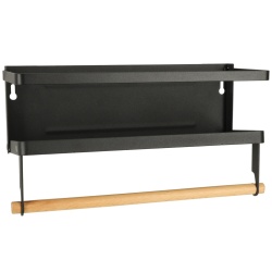 Raft magnetic de frigider 2in1, pentru condimente si prosop de bucatarie - Img 4
