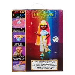RAINBOW HIGH WATERCOLOR CREATE PAPUSA OCHI VERZI - Img 10