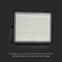 REFLECTOR CU INCARCARE SOLARA 20W 1800LM 6400K - NEGRU - Img 4