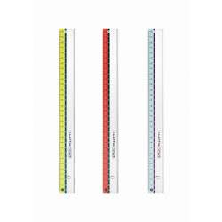 Rigla plastic 30cm my.pen 3 combinatii de culori