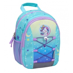 RUCSAC MINI KIDDY, DIMENSIUNE 23 X 20 X 9 + 6 CM, MOTIV CUTE UNICORN