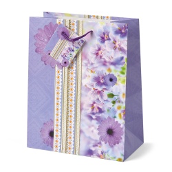 Sacosa Primavara, din hartie cu maner din snur, 26 x 32.5 x 12.7 cm (20 buc/display) - Img 6