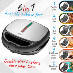 SANDWICH MAKER 6 IN 1 1200W CR 3057 CAMRY - Img 13