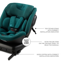 SCAUN AUTO KINDERKRAFT XPEDITION 3 I-SIZE 40-150 CM, GREEN - Img 9