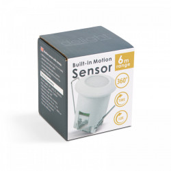 Senzor de mișcare încorporat - 360° - max 6 m - max 800 W - IP20 - alb - Img 3