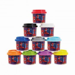 SET 10 BORCANASE DE PLASTILINA SPIDERMAN IN PUNGA DE PLASTIC - Img 2