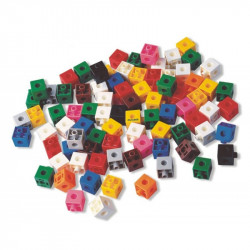 Set 100 cuburi Miniland, 2 cm, plastic - Img 1