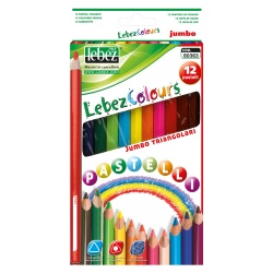 Set 12 creioane colorate jumbo, triunghiulare - Img 1